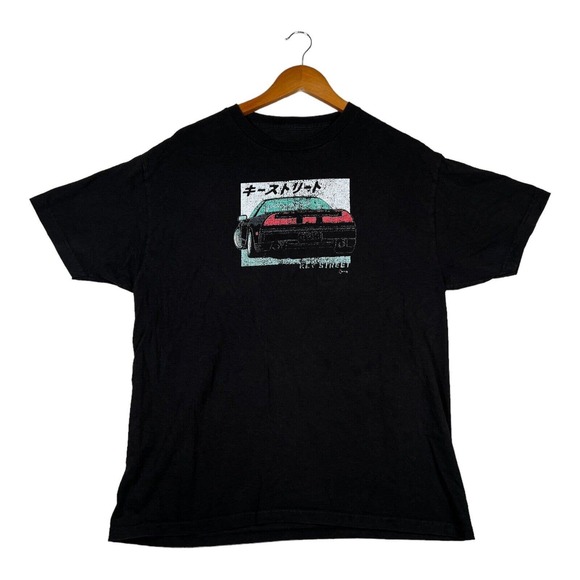 Key Street Men T-Shirt Black Integra Type R Race Car Drag Racing Streetwear sz L - Picture 1 of 5
